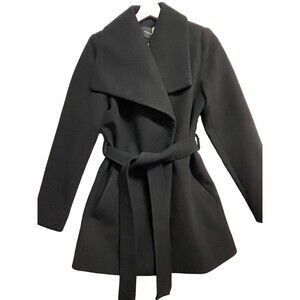 Tahari Women Wrap Coat Tie Belt Water-Resistant Long Sleeves Size Small NWT